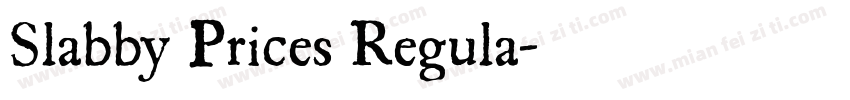 Slabby Prices Regula字体转换